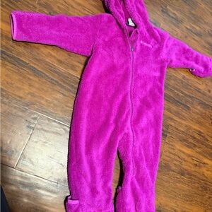 Columbia Vibrant Pink Fleece bunting suit